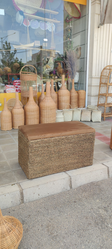 نیمکت باکس حصیری