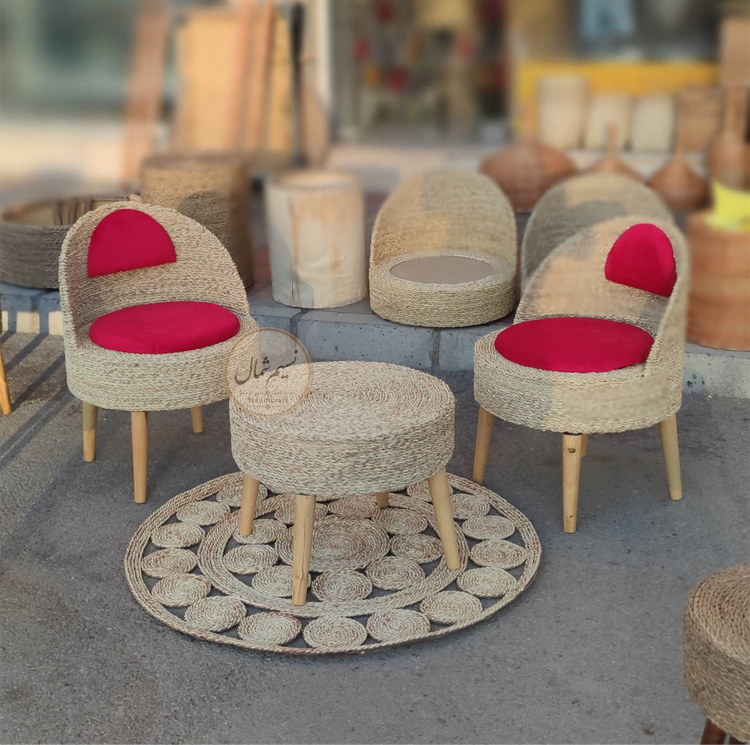 ست دونفره حصیری با میز ۵۰