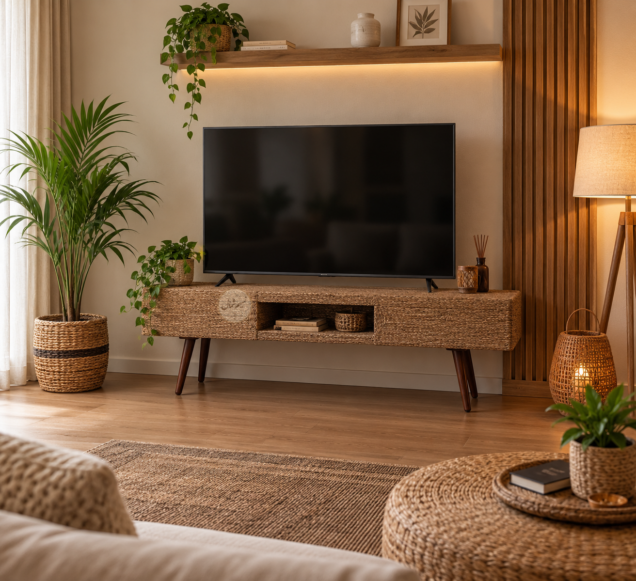 میز تلویزیون حصیری